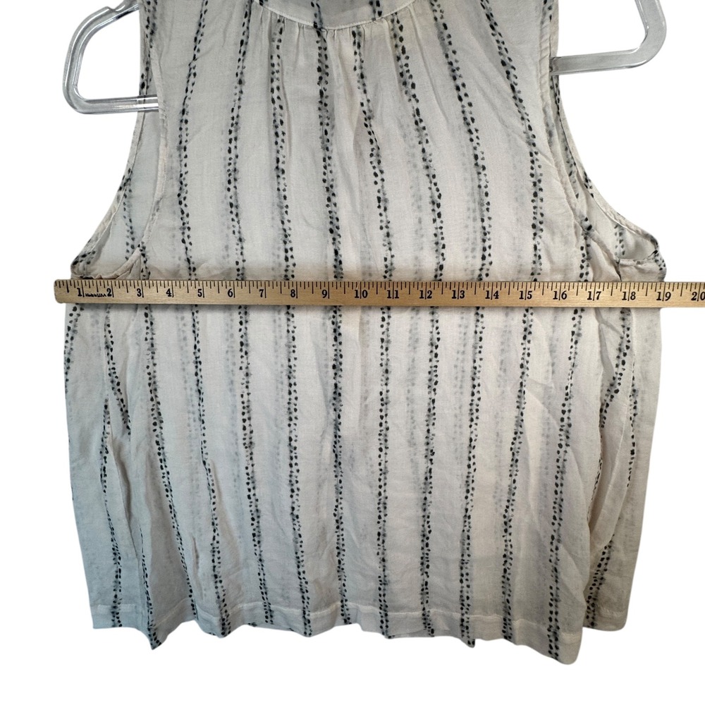 Cloth & Stone Sheer Rayon Button-Down Top Sz S Lightweight Coastal‎ Cottagecore - Picture 6 of 8